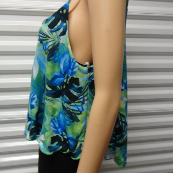 Wet Seal 80's Top Cropped Multicolored Size L NWT SKU 000095 - Picture 2 of 7